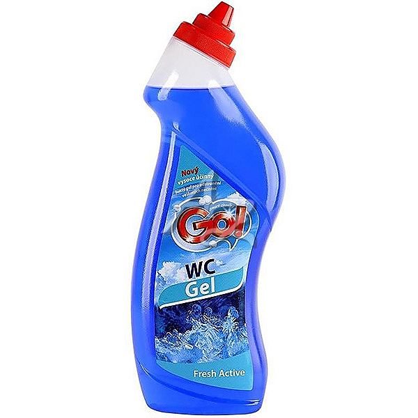 GO! WC gel 750ml.  Fresh Active modrý