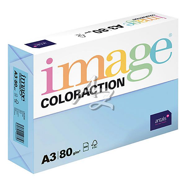 papír A3/ 80g./500l. Image Coloraction® Iceberg-blankytná modř