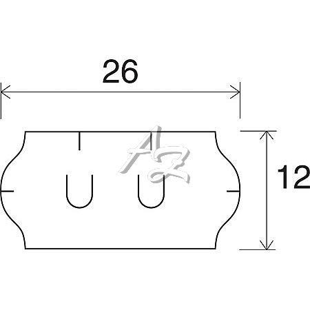 etiketa 26x12mm UNI bílá ( sato )