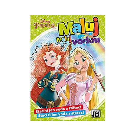 maluj vodou A5, Disney Princezny