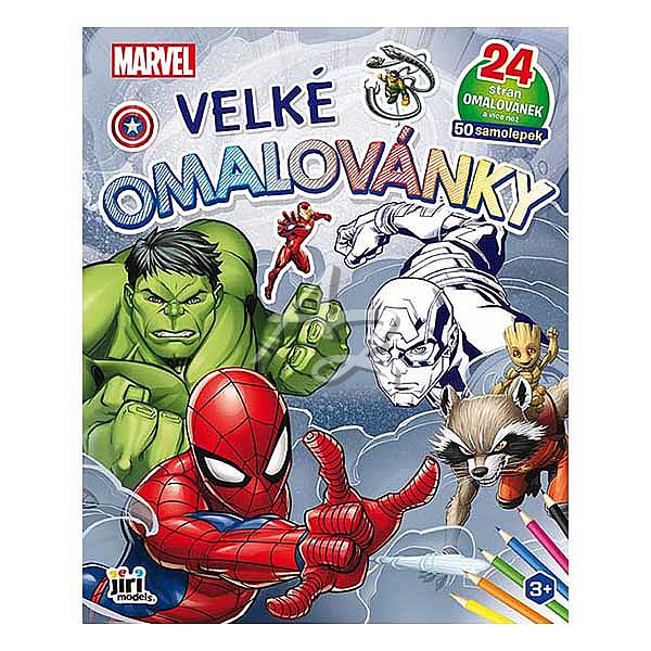 velké omalovánky, Marvel