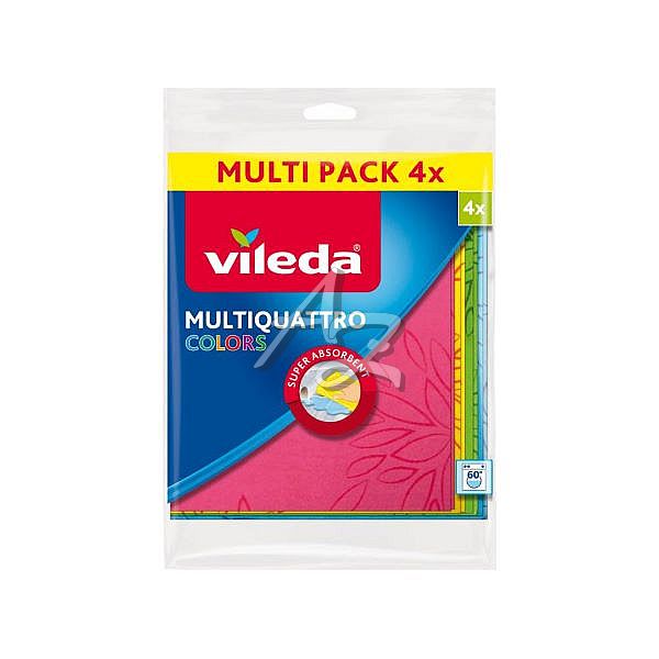 VILEDA utěrka MULTIQUATTRO colors/4ks