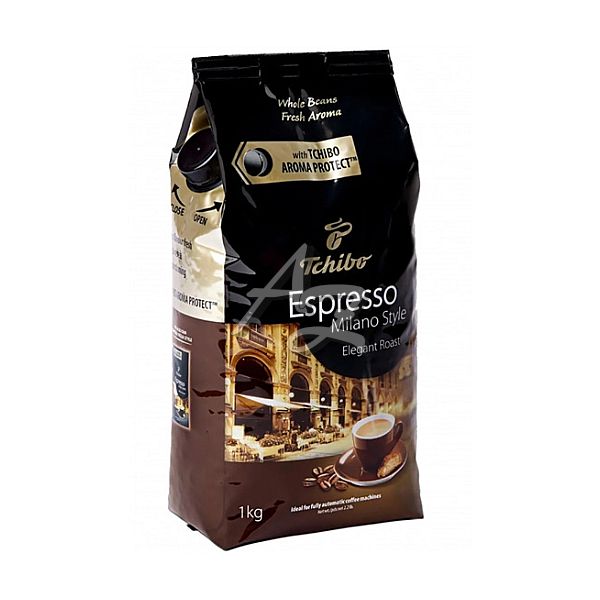 Káva zrnková, Tchibo Espresso Milano Style, 1kg, sáček