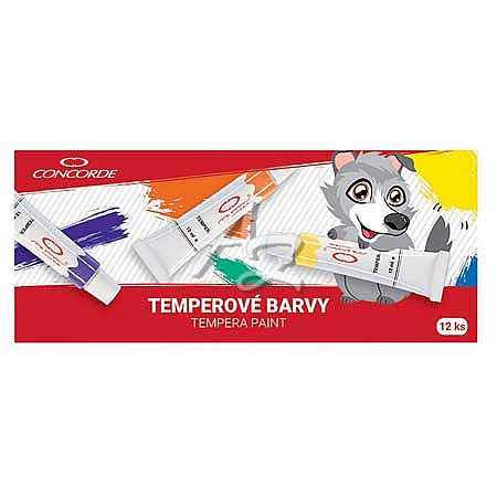 Concorde temperové barvy 12barev á 12ml.