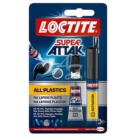 lepidlo Loctite® 2g. Super Attak Bond All Plastics