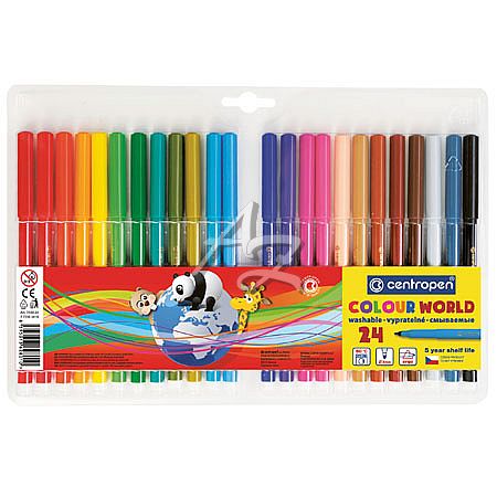 Centropen popisovač 7550/24 Colour World 1mm sada 24 barev