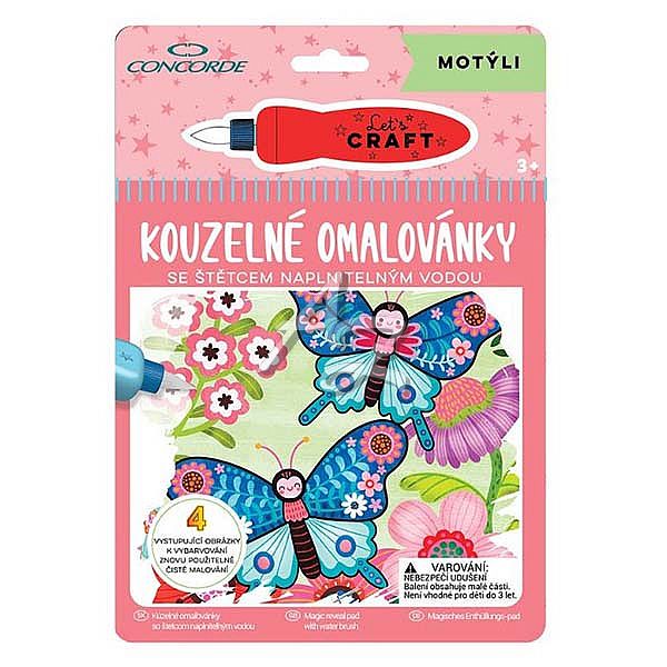 kouzelné omalovánky Motýli