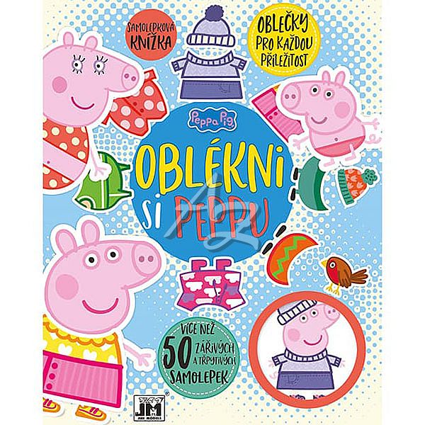 samolepková knížka, Oblékni si, Prasátko Peppa