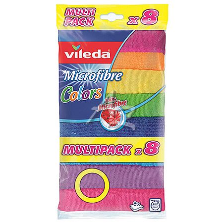 VILEDA utěrka mikro  colors/8ks