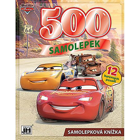 samolepková knížka, 500 samolepek, Auta