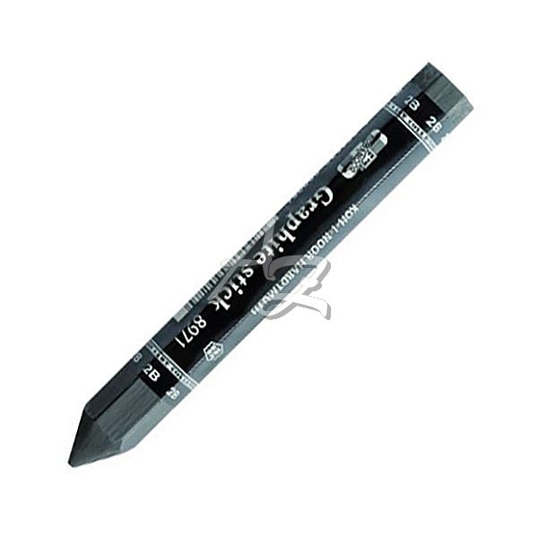 tužka Koh-i-noor 8971 2B Graphite Stick 6hranná silná v laku bez dřeva