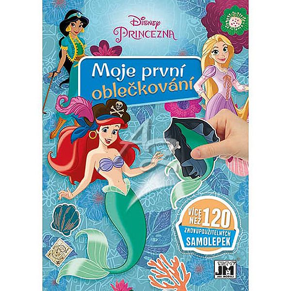 samolepková knížka, Moje první oblečkování, Disney Princezny