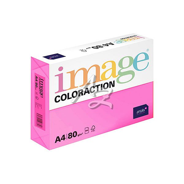 Image Coloraction papír A4/ 80g./500listů Malibu-růžová reflexní