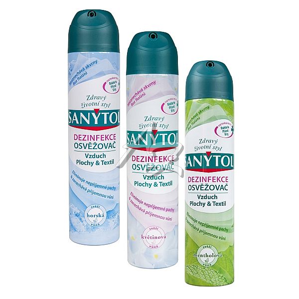 SANYTOL 300ml.dezinfekční osvěžovač vzduchu - více variant