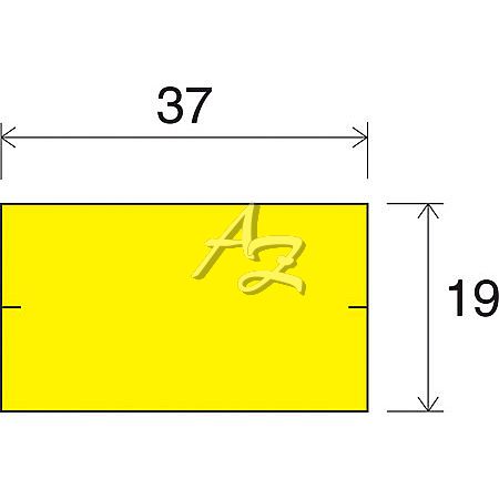 etiketa 37x19mm CONTACT žlutá