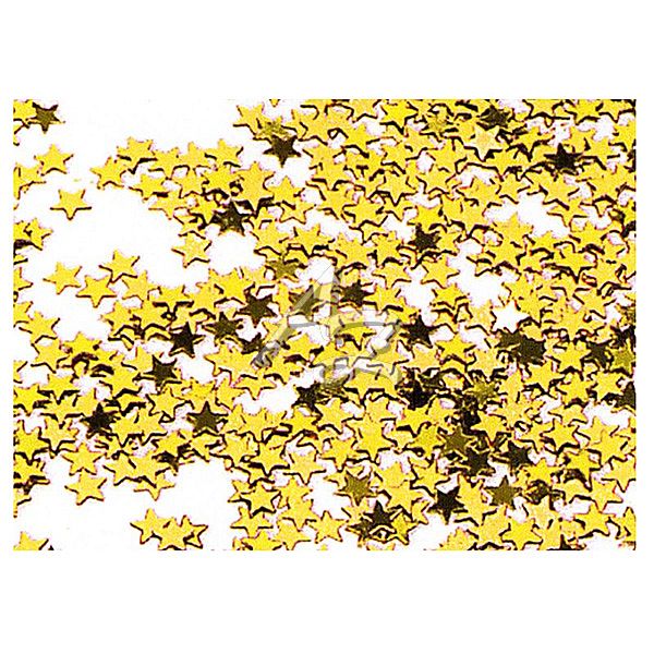 konfety lesklé ø10mm/15g Hvězdy zlaté