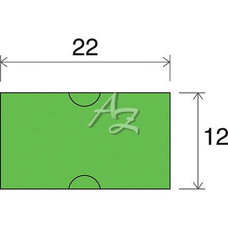 etiketa 22x12mm COLA-PLY zelená