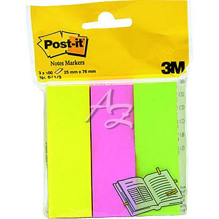 záložky samolepicí 25x76mm/3x100ks Post-it®  671/3