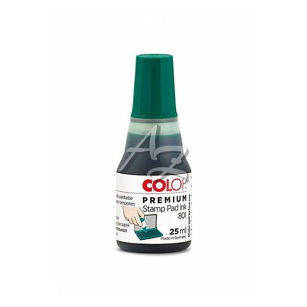 razítková barva Colop 801 25ml., Zelená