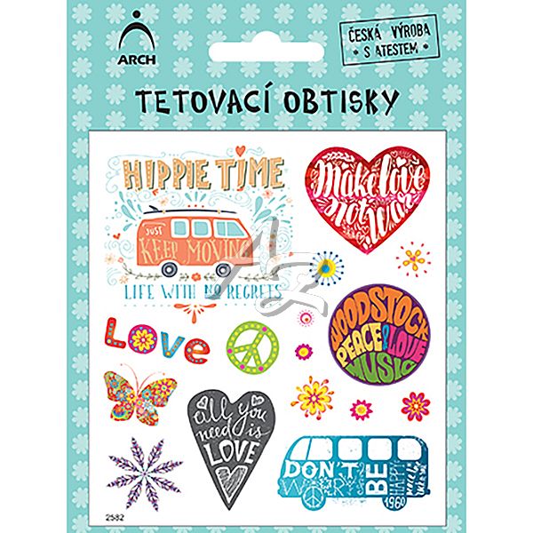 tetovací obtisky hipíci 02 2582