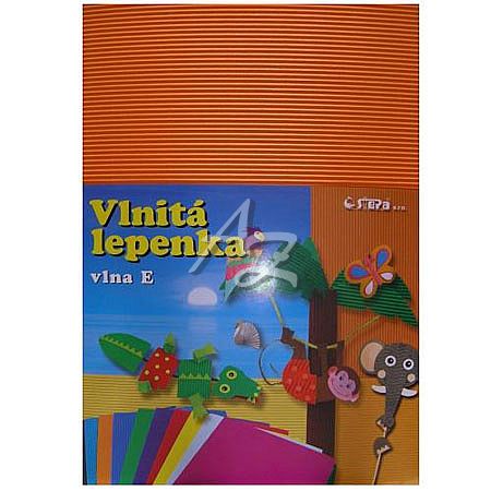 lepenka rovná 345x245mm/10ks, Stp, Oranžová