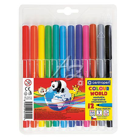 Centropen popisovač 7550/12 Colour World 1mm sada 12 barev