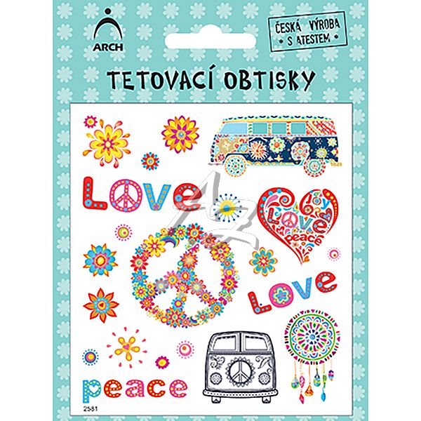 tetovací obtisky hipíci 01 2581