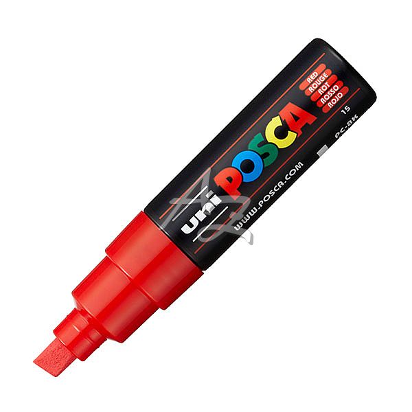 popisovač Uni Posca PC-8K  akrylový, 8,0mm, seříznutý široký hrot