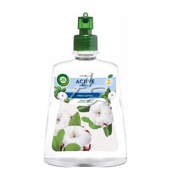 Aiwick Active Fresh difuzér 228ml, Svěží Bavlna, vodní báze, náhradní náplň