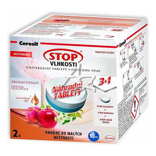 CERESIT Stop Vlhkosti tablety Pearl 2x300g. Energické ovoce