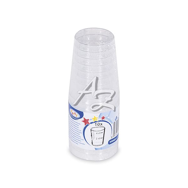 kelímek  20ml./40ml./10ks, ø43mm, PS, Krystal, Průhledný