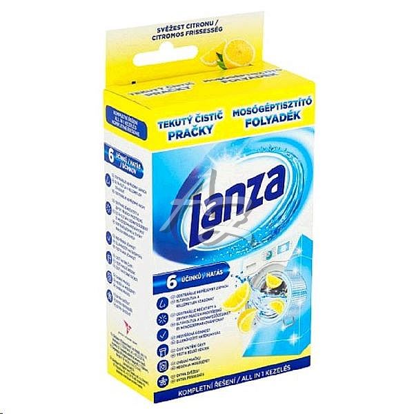 LANZA čistič pračky 250ml.  Lemon