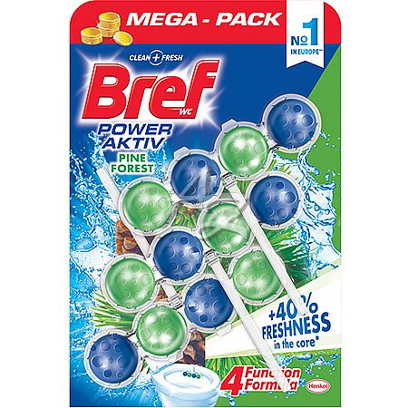 Bref WC Power Aktiv 3x50g. - více variant