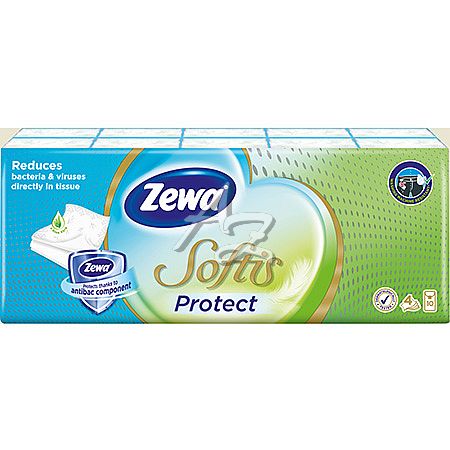 ZEWA kapesníčky 4vr. Softis Protect/10x10ks