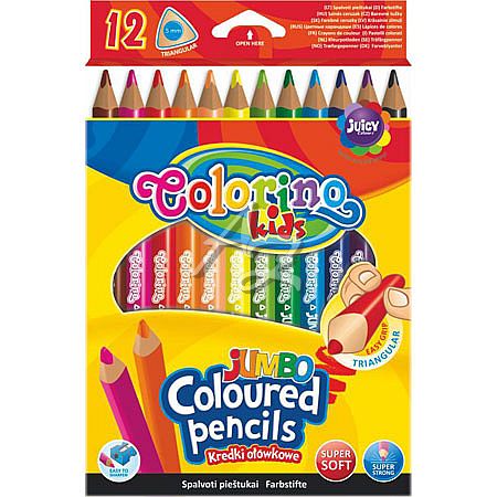 Colorino pastelky 12barev 3hranné Jumbo