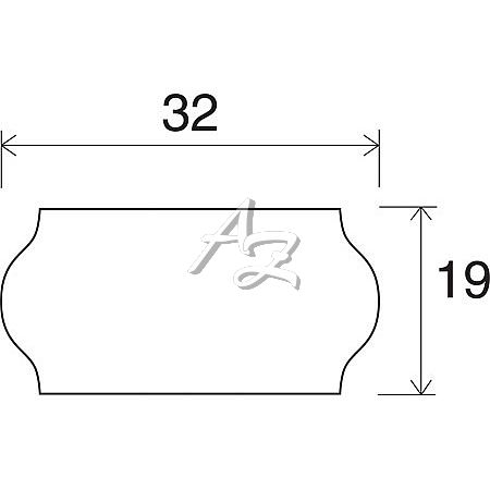 etiketa 32x19mm CONTACT (METO) bílá