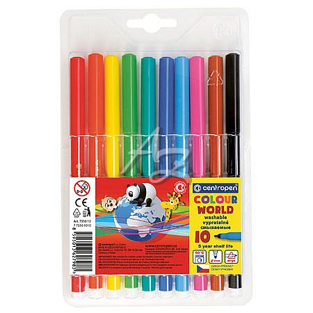 Centropen popisovač 7550/10 Colour World 1mm sada 10 barev