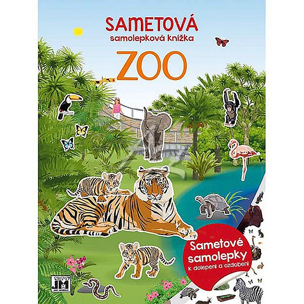 sametová samolepková knížka, ZOO