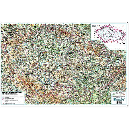 stolní psací podložka 670x440mm-MAPA ČR