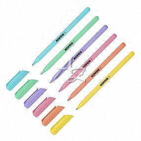 kuličkové pero Kores, K0 Pen pastel, soft povrch, trojhranné, 1mm
