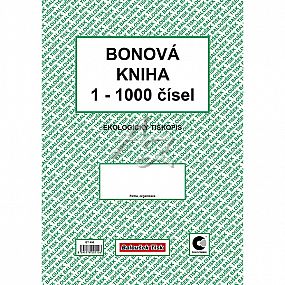 bonová kniha A4, 100listů,  1-1000 čísel