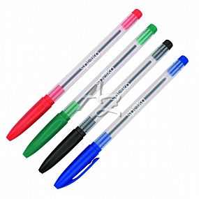 kuličkové pero Spoko 011502, jednorázové, náplň dle barvy těla - barevné varianty