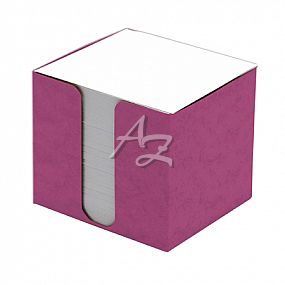 krabička růžová prešpan+náplň 8,5x8,5x8 bílá