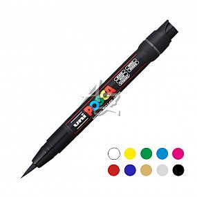 popisovač Uni Posca PCF-350 akrylový, 8,0mm, štětcový hrot