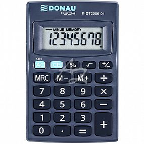 kalkulátor Donau TECH K-DT2086-01, 8místný, Černý