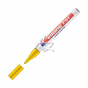 popisovač Edding 751-005, Paint marker, 1-2mm, lakový, Žlutý