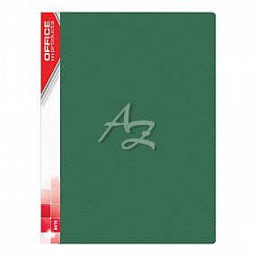 katalogová kniha A4, 10 kapes, PP, Zelená