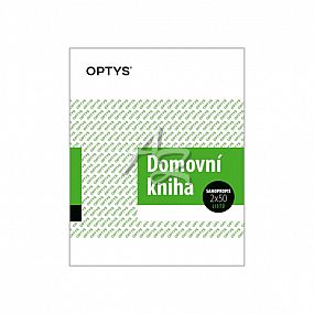 domovní kniha 115x148mm NCR  2x50listů