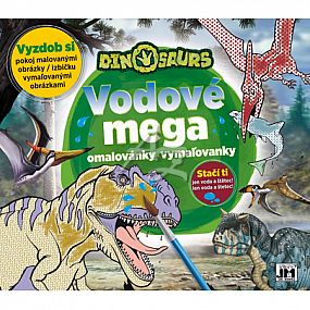 vodové mega omalovánky, Dinosauři