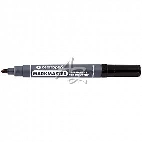 Centropen popisovač 8599/1 Permanent Markmaster 2,5mm válcový hrot Černý